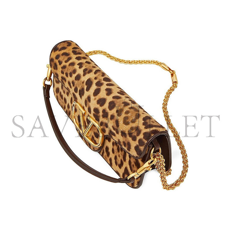VALENTINO GARAVANI LOCO LEOPARD CALF HAIR SHOULDER BAG W2B0K30XQVK9F (27*13*6cm)
